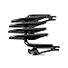 PBYMT Black Detachable Stealth Mounting Luggage Rack Compatible for Harley Touring Road King Street Glide 2009-2020