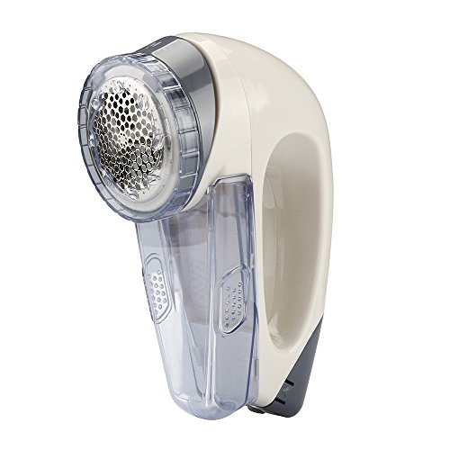 Transer Portable Electric Sweater Clothes Lint Pill Fluff Remover Fabrics Fuzz Shaver (White)