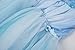 Padete Little Girls Anna Princess Dress Elsa Snow Party Queen Halloween Costume (7 Years, Blue Short Sleeve)