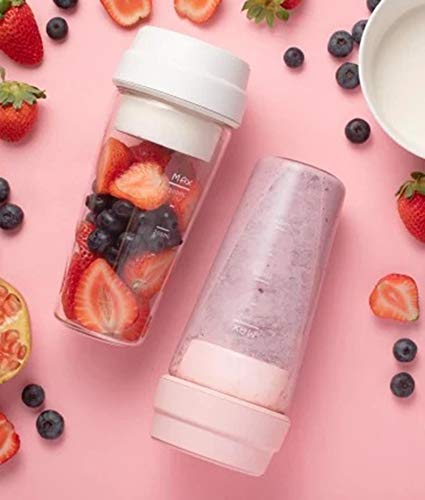 DJG Personal Glass Smoothie Mixer, Star Fruit Cup Lemon Juice Cup Electric Stirring Mini Millet Portable with Small Fruit Juicer - Thumbnail 3