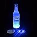 Glowseen LED Glow Wine Bottle Light Sticker Glorifier Bottle Coaster -Blue(6-Pack)