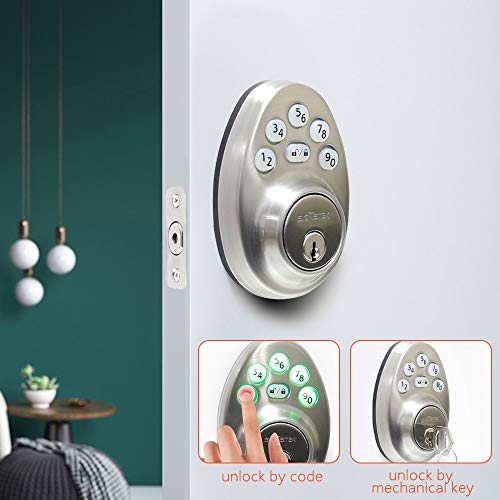 Signstek Fingerprint Door Lock, Keyless Entry Smart Door Lock