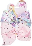Jojo Siwa Bows Rainbow Unicorn Unicorn Hearts & Pink Rinestones
