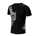 Men's Tee,Neartime Fashion Mens Short-sleeved T-shirt Summer Tops (L, Black)