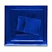 Honeymoon Luxury Satin Bed Sheet Set, Ultra Silky Soft, Queen - Blue