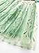DaHeng Girls Princess Green Anna Fancy Dress Costume