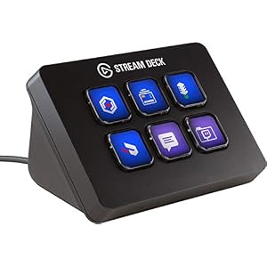 Elgato Stream Deck Mini Individuale Controllo Creazione di Contenuti in Diretta con 6 Tasti LCD Personalizzabili, per Windows 10 e MacOS 10.13 o Successivi, Nero