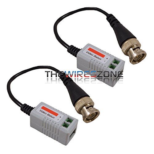 1 Pair 1-Channel Passive Video Balun Transceiver CCTV Camera DVR UTP CAT5 Cables