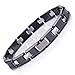 Urban Jewelry Amazing Tungsten and Ceramic Men's Link Bracelet (Black, Silver) 8.66 inch Long, 0.35 Inch Wide