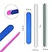 100 Pcs Disposable Nail Files 180/240, Double Sided Emery Board, Nail File Buffer Set for Natural Acrylic Fake Nails for Home and Salon Use with Free Nail Polishing Buffer