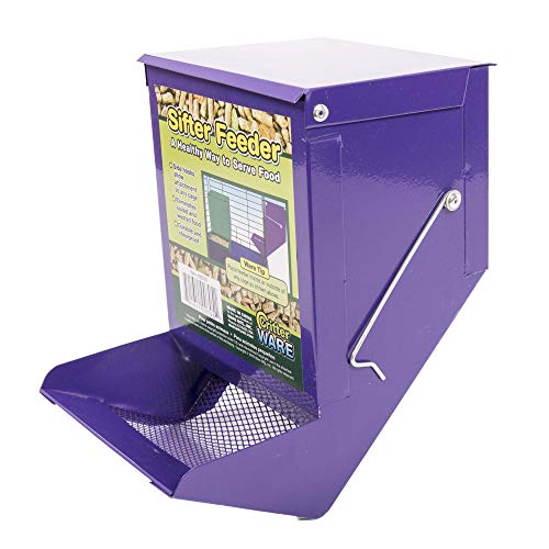 Ware Manufacturing 5Inch Sifter Pet Feeder with Lid (Assorted Colors