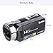 Camera Camcorder, Besteker 1080P Recorder 24M 16X HD Digital Zoom Video Camcorder 2.7 Inch LCD and 270 Degree Rotation Screen (Black)