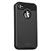 iPhone 4 Case,iPhone 4s Case,Armor Impact Resistant Rugge Durable Shockproof Heavy Duty Protection Dual Layer Case Cover for Apple iPhone 4 and 4s (Black)
