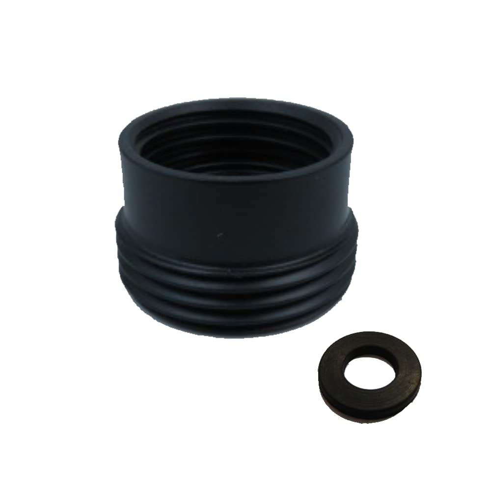 Brass Faucet Adapter, G1/2" to G3/4" Faucet Aerator Adapter Hose Thread Fitting Connector for Washing Machine Dishwasher Garden (Black)