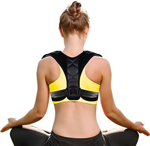 Posture Corrector for Women Men and Kids, Hualedi Back Support Posture Brace ,Universal Adjustable and Comfortable [Upper Back Pain Relief] [Helps to Improve Posture]-Unisex Medical Orthopedic Brace