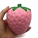 Trasfit 4.3” Jumbo Slow Rising Squishy Strawberry, Kawaii Squishy Charms, Hand Pillow Toy, Stress Relief Toy