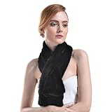 Hhdress Womens Real Mink Fur Short Scarf Winter Neck Warmers Shawls