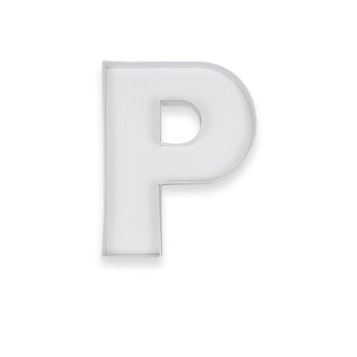 Photo 1 of 10" P Shaped Cardboard Letter Mache Chocolate Sweets Candy Container Box (White,P )