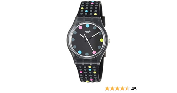 Amazon.com: Swatch Originals Boule A Facette Reloj unisex con correa de  silicona, esfera negra, GB305 : Ropa, Zapatos y Joyería