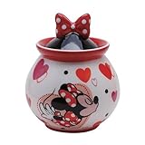 Westland Giftware Disney Sweet Kisses Minnie Ceramic Sugar Jar, 6 oz, Multicolor