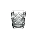 QG 13 fl oz. Diamond Cut Pattern Clear Smoke Grey Acrylic Plastic Tumbler Set of 8