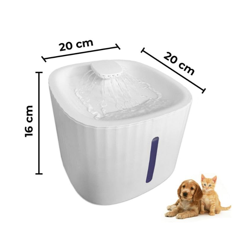 Bebedouro Fonte de Água Pet Inteligente Automático com Filtro Triplo - 3 litros