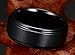 King Will Basic 8mm Black High Polish Matte Finish Tungsten Men's Wedding Ring Comfort Fit