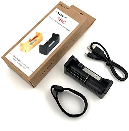VOLLSION 1HC Multifunction Charger & Portable Mobile Power Bank Compatible With IMR/Li-ion 26650/18650/17670/18490/17500/17335/16340(RCR123)/14500/10440