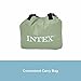 Intex Pillow Rest Raised Airbed with Built-in Pillow and Electric Pump, Twin, Bed Height 16 1/2