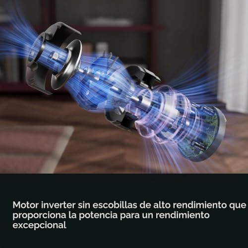 Aspiradora Escoba sin Cable Serie 5000, Aspirador Inalámbrico con Motor Digital Potente, Cepillo MultiFloor para Alfombras y Suelos Duros, hasta 50 Min, 18,5 V, Blanco, AP51UH18ST