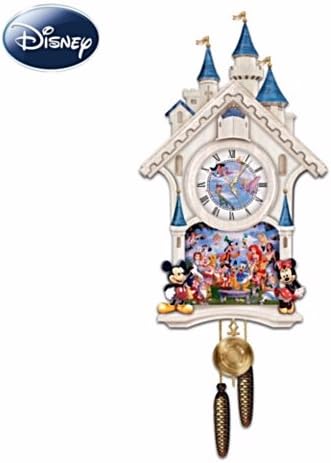 Amazon Co Jp 海外限定 国内未発売品 ディズニー40キャラクターメルヘン壁掛け時計 毎正時は扉からティンカーベルが出てきます ホビー