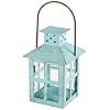 Kate Aspen, Distressed Metal Vintage Decorative Mini Lantern, Centerpiece, Party Favor, 2.5 x 2.5 x 6.5, Blue 41iF6oEHGtL