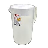 Rubbermaid Clear, 1 Gallon Classic Pitcher With White lid