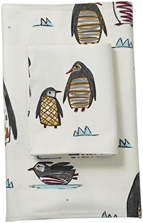 The Company Store Penguin Walk 5 oz. Flannel Fitted Sheet - Full