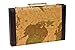 CHH Imports 15 Inch Backgammon Set In Brown Vinyl Map Design Case
