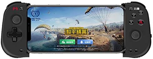 HAlidey Wireless Bluetooth Gamepad ControllerJoystick Telescopic Gaming for Android iOS Black ABS