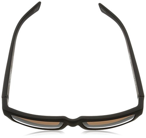 Spy Optics Montana Square Sunglasses, Soft Matte Black/Happy Bronze/Gold Mirror, 1.5 mm
