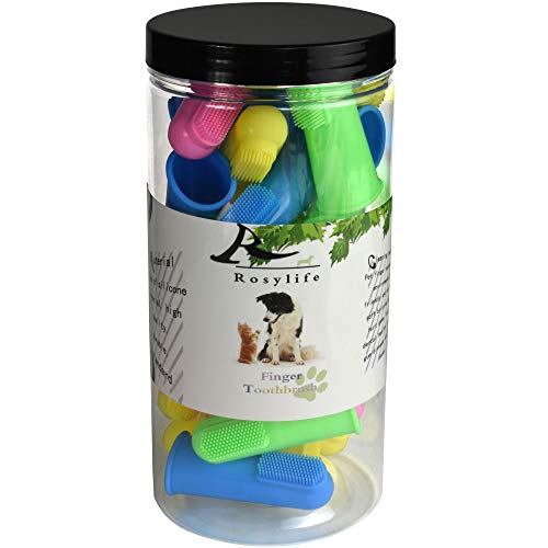 RosyLife Pet Dog Soft Toothbrush Dog Toothbrush Finger Toothbrush pet Toothbrush Small to Large Dogs (24 Pack-Multi-Colored) - Thumbnail 7