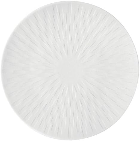 DEGRENNE 203058 Boreal Satin Round Bread Plate 15 cm Set of 6, Porcelain, White, 19 x 7.5 x 7.5 cm