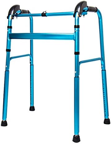 Walking frame Walker Folding Portable Aluminum Can Climb Stairs, Size: 66x45x76-96cm Ailin home