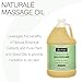 Bon Vital Naturale Massage Oil Made with Natural Ingredients for an Earth-Friendly Massage, Revives and Rehydrates Dry Skin Naturally, with Green Tea Extract, 1 Gal, Label may Vary