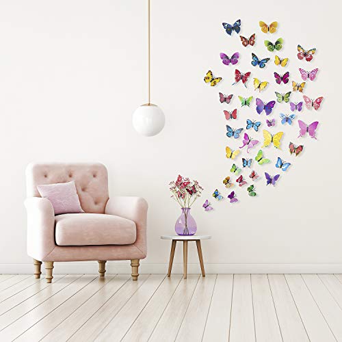 5 Colorful+Butterfly+Stickers+Classroom+Bathroom