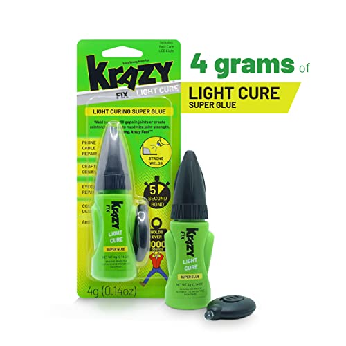 Krazy Fix Light Cure, UV Curing Super Glue with Fast Cure LED Light.14