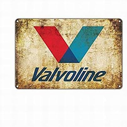 Jesiceny New Tin Sign Valvoline Engine Oil Cleaners Products Gas Station Safety Aluminum Metal Sign for Wall Decor 8x12 INCH