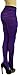 ToBeInStyle Womens Colorful Opaque Striped Tights Pantyhose Stocking Hosiery - Black/Purple - One Size