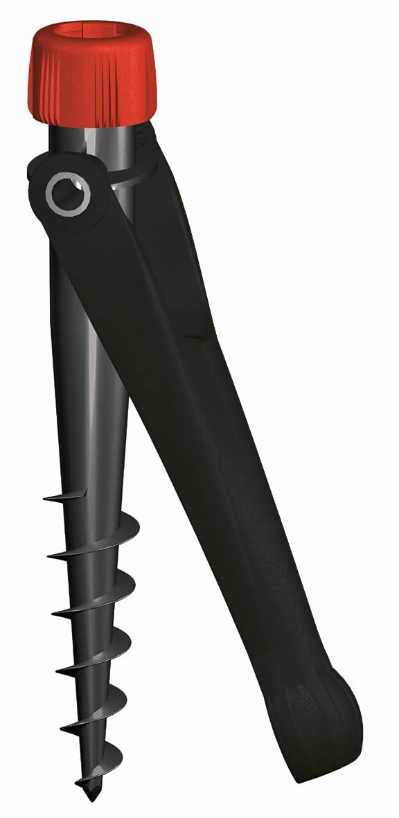 Krinner® Vario Drill Parasol Stand Parasol Holder Floor Dowel Black for Beach Earth Meadow Garden Leisure and Camping Made in Germany