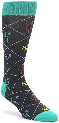 Boldsocks Cocktail Mixology Liquor Happy Hour Drinking Men's Novelty Socks