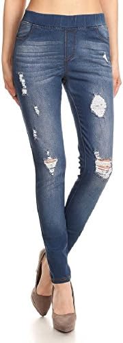 pull on ripped jeggings