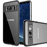 Galaxy S8 Plus Case, S8 Plus Clear Case, UrbanDrama Slim Transparent Crystal Clear Hybrid Hard PC Back Bumper Scratch Resistant Shockproof Protective Case for Samsung Galaxy S8 Plus Case, Black