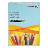 Xerox - Multipurpose Pastel Colored Paper, 20-lb, Letter, Blue, 500 Sheets/Ream 3R11050 (DMi RM